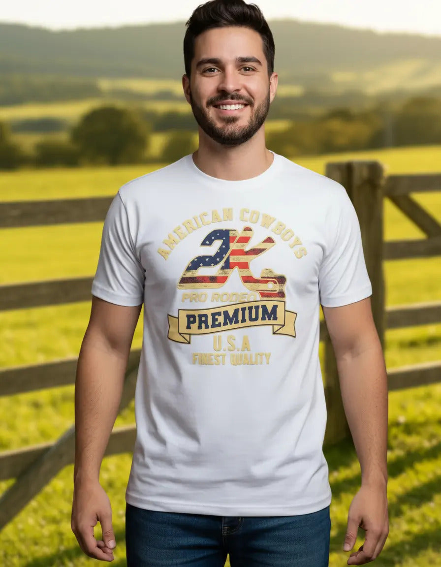Camiseta Country 2k Jeans Masculina | American Cowboys