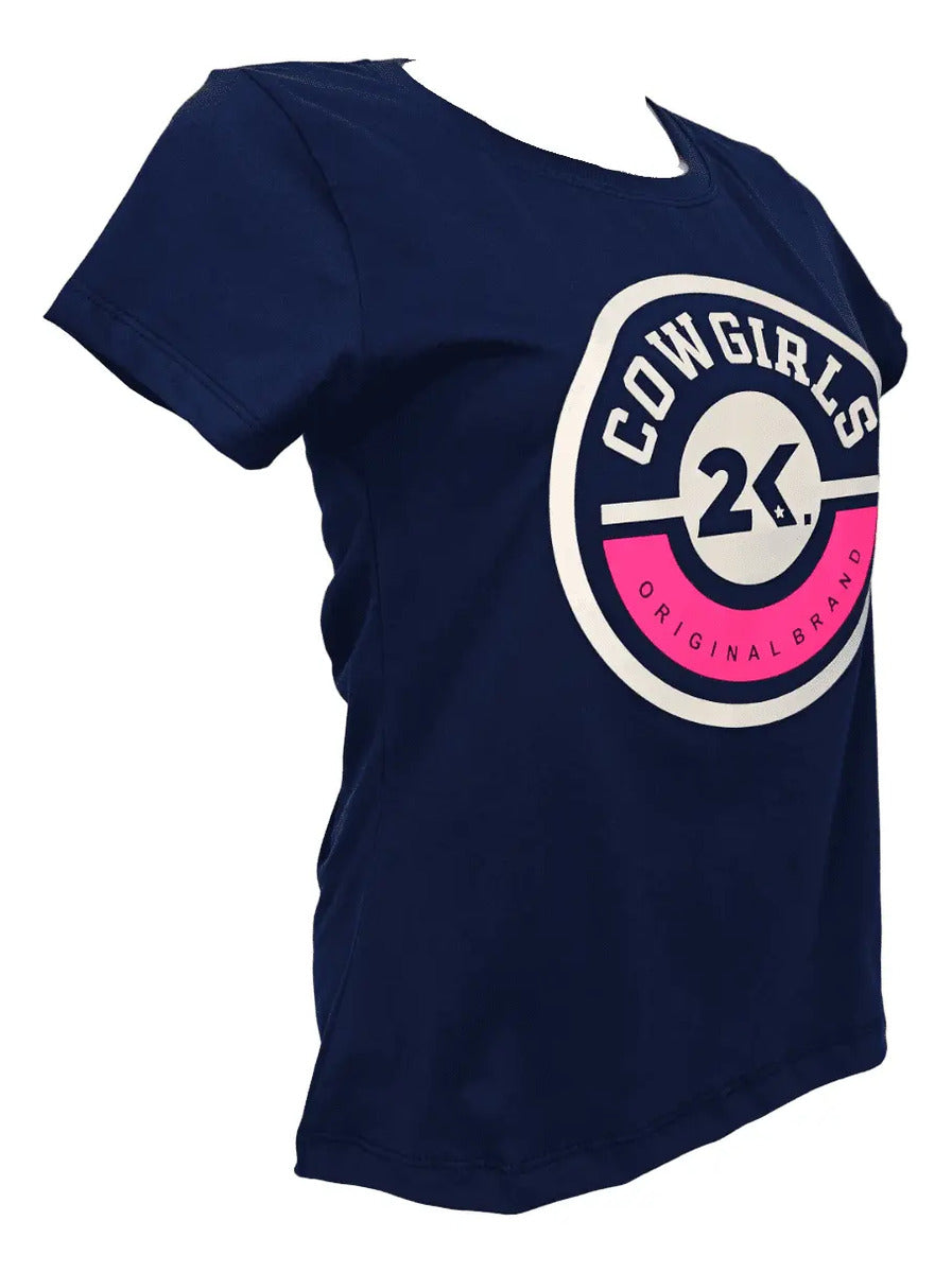 T-shirt Feminino 2k Cowgirl Circulo Estampado Country