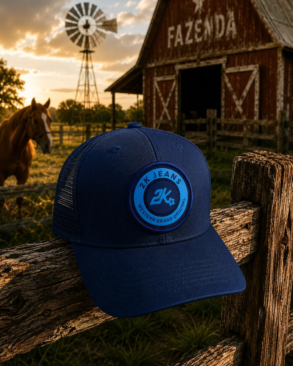 Boné Aba Curva 2k Jeans Country Bordado Premium