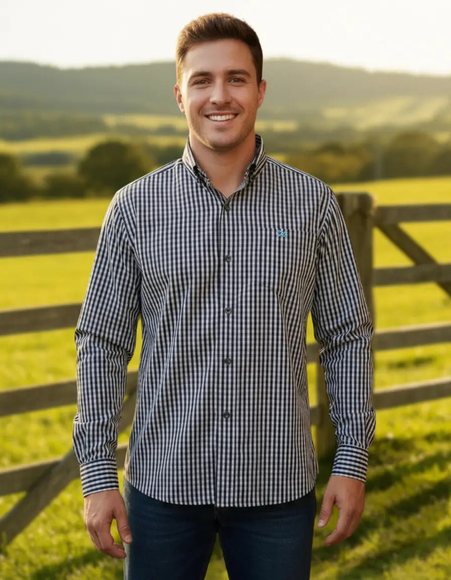 Camisa Country Xadrez Masculina Manga Longa 2k Jeans