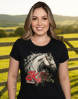 T-shirt Feminino 2k Horse Flower Country