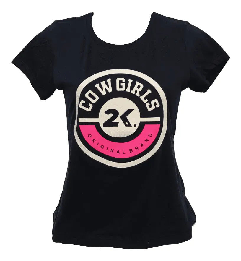 T-shirt Feminino 2k Cowgirl Circulo Estampado Country