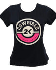 T-shirt Feminino 2k Cowgirl Circulo Estampado Country