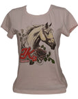T-shirt Feminino 2k Horse Flower Country