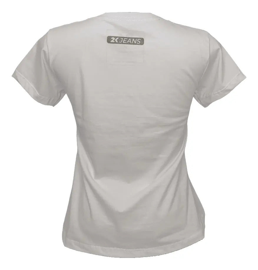 T-shirt Feminino 2k Jeans Bordado Country