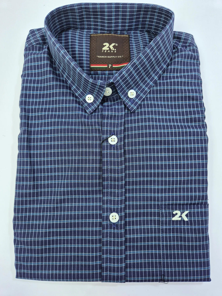 Camisa Country Xadrez Masculinas 2k Jeans Manga Curta