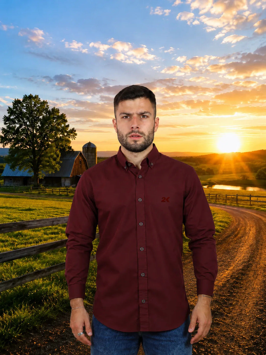 Camisa Manga Longa Lisa 2k Jeans