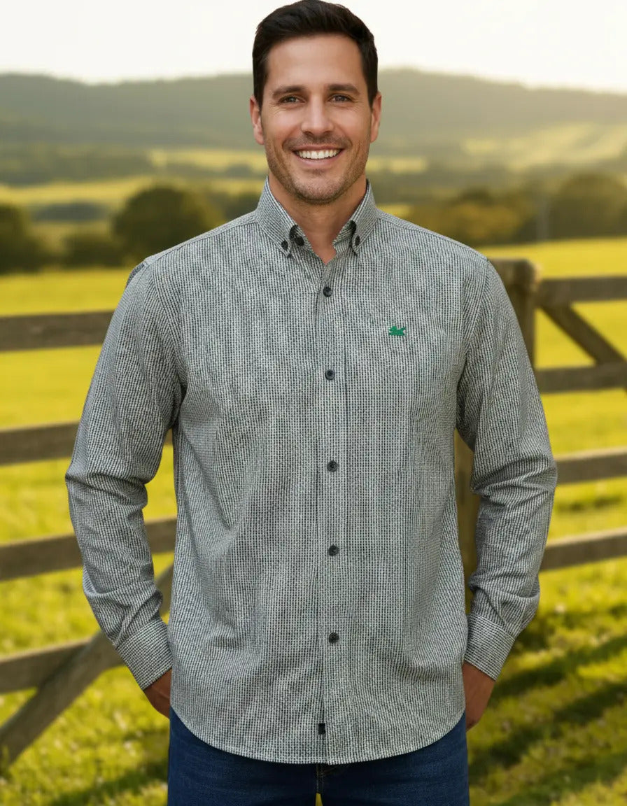 Camisa Country Xadrez Masculina Manga Longa 2k Jeans