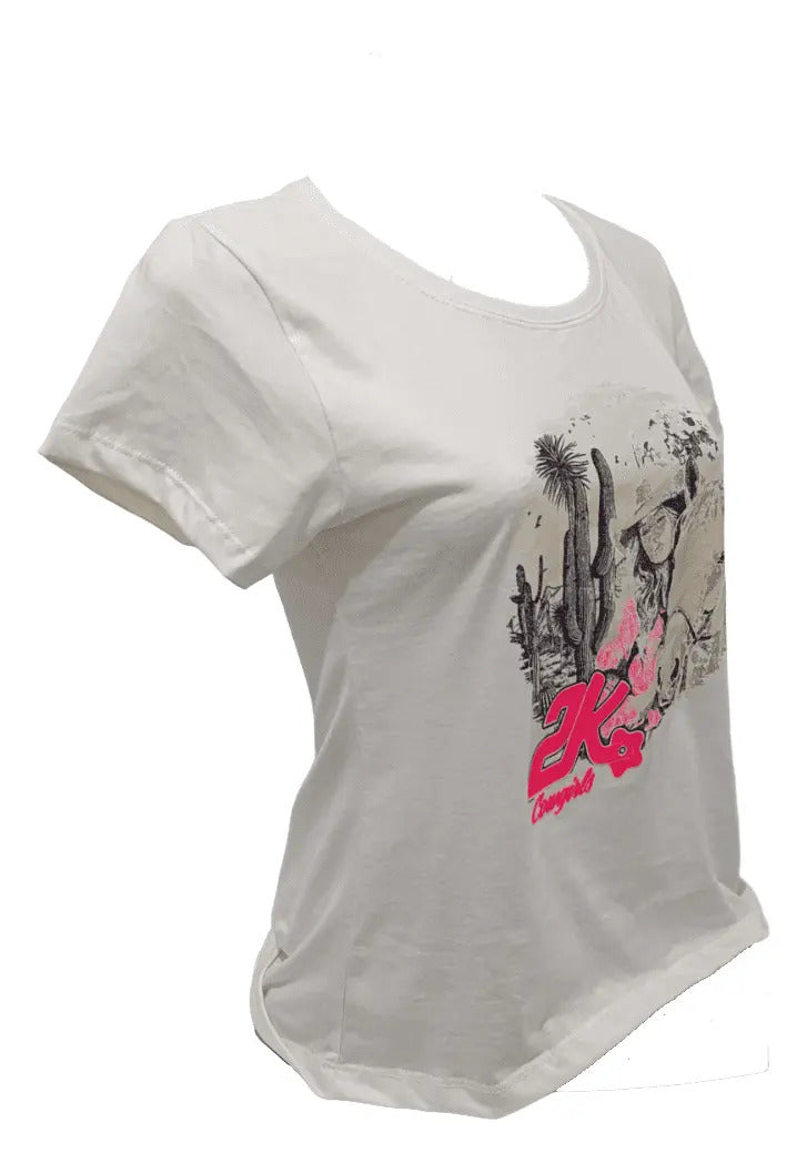 T-shirt Feminino 2k Cowgirls Estampado Country