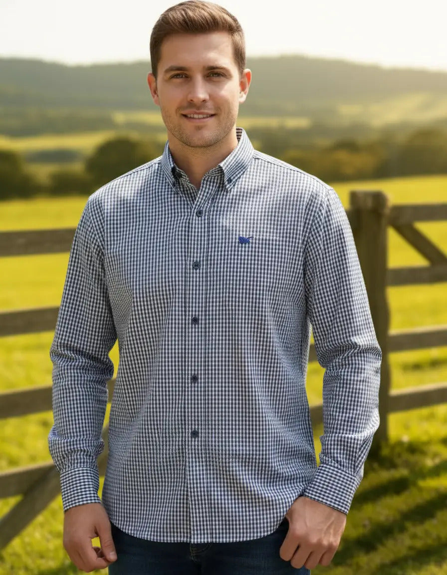 Camisa Country Xadrez Masculina Manga Longa 2k Jeans