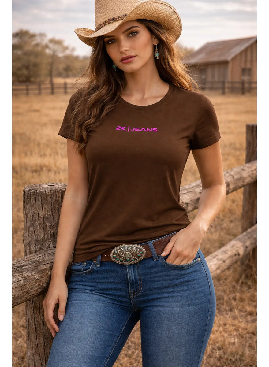 T-shirt Básica Feminina 2k Jeans Country