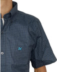 Camisa Country Xadrez Masculina 2k Jeans Manga Curta 03