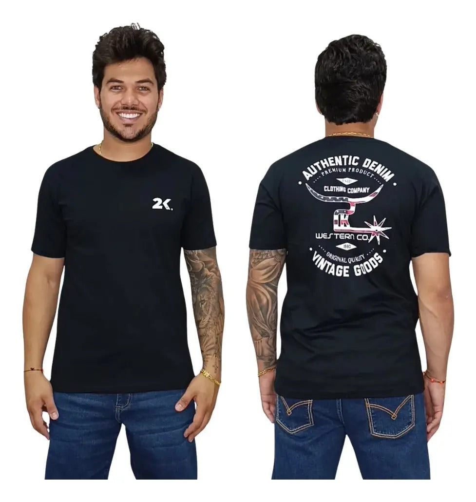 Camiseta Masculina Country 2k Jeans Vintage Goods