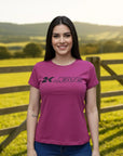T-shirt Básica Feminina 2k Jeans Country Cor Rosa