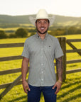 Camisa Country Xadrez Masculina 2k Jeans Manga Curta