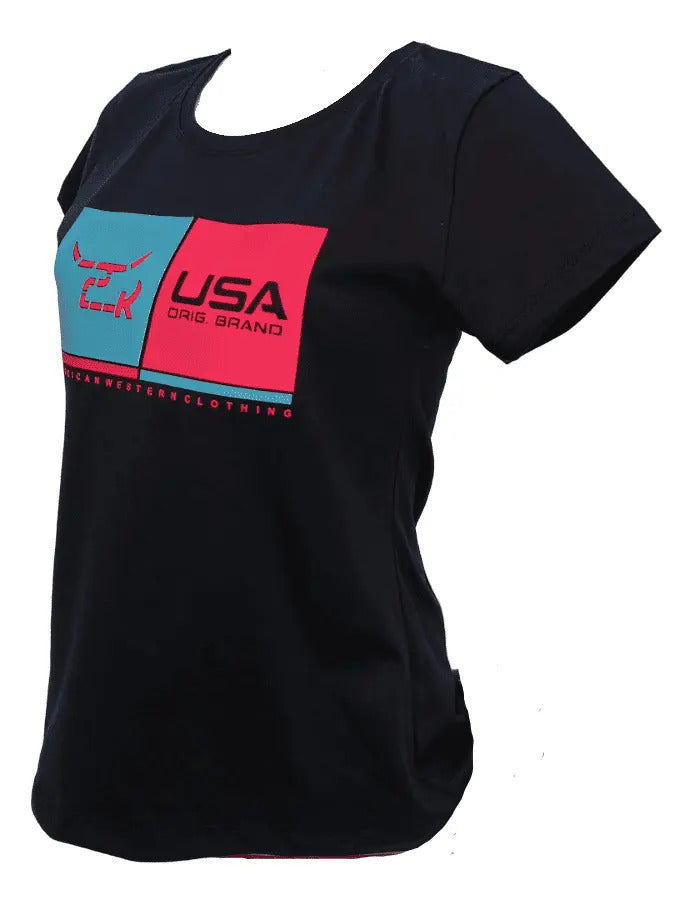 T-shirt Feminino 2k Usa Original Estampado Country