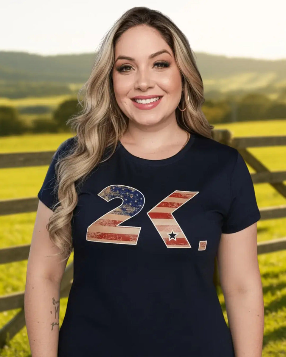 T-shirt Feminino 2k Usa Country