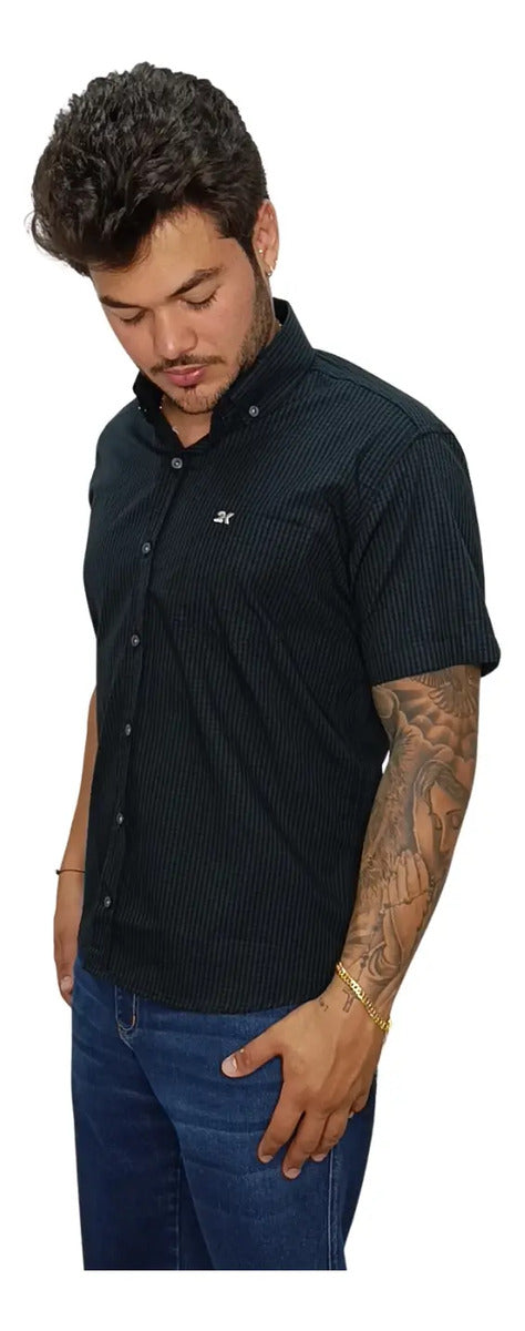 Camisa Country Xadrez Masculina 2k Jeans Manga Curta