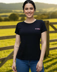 T-shirt Básica Feminina 2k Jeans Country Cor Preta