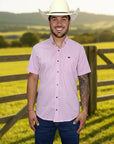 Camisa Country Xadrez Masculina 2k Jeans Manga Curta