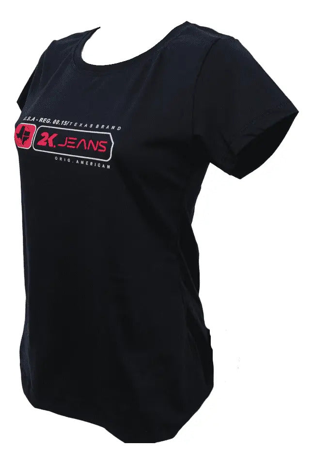 T-shirt Feminino 2k Jeans Estampado Country