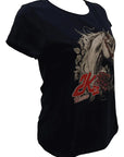 T-shirt Feminino 2k Horse Flower Country
