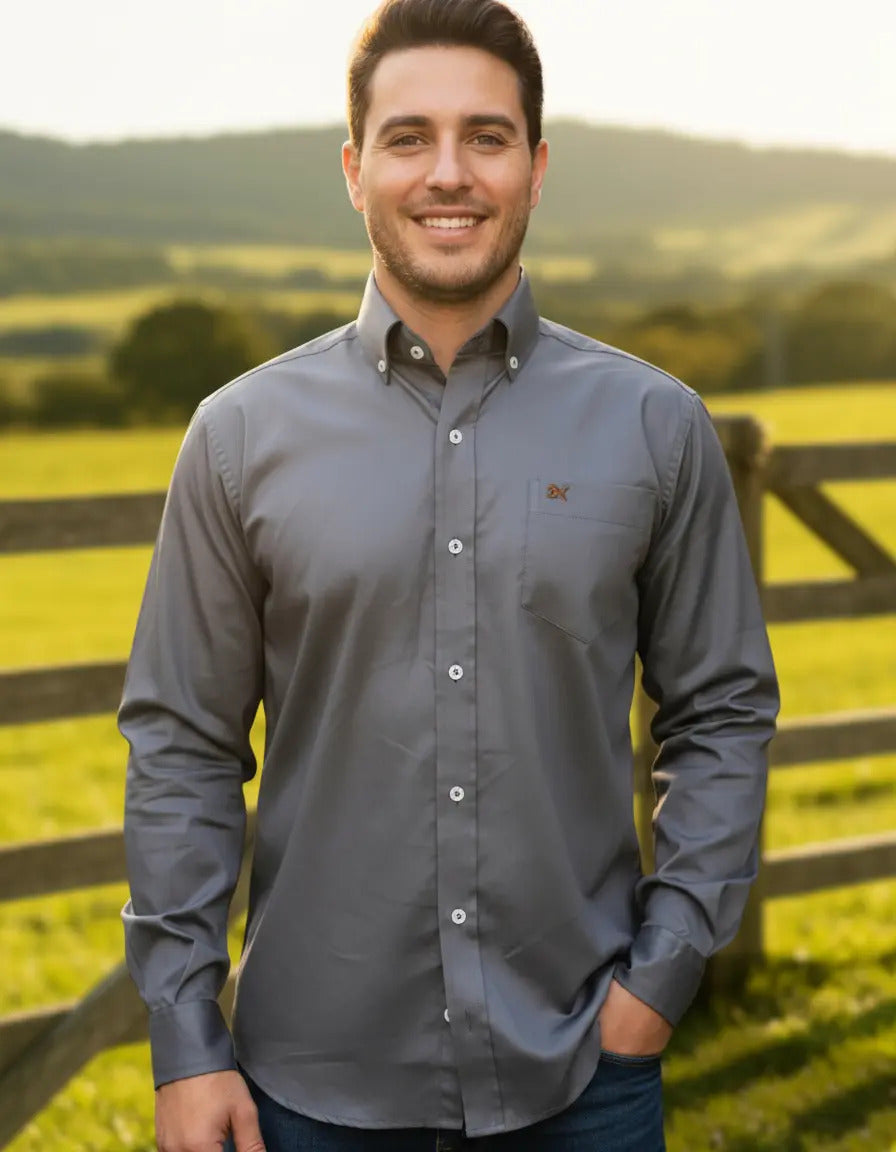 Camisa Country Xadrez Masculina Manga Longa 2k Jeans