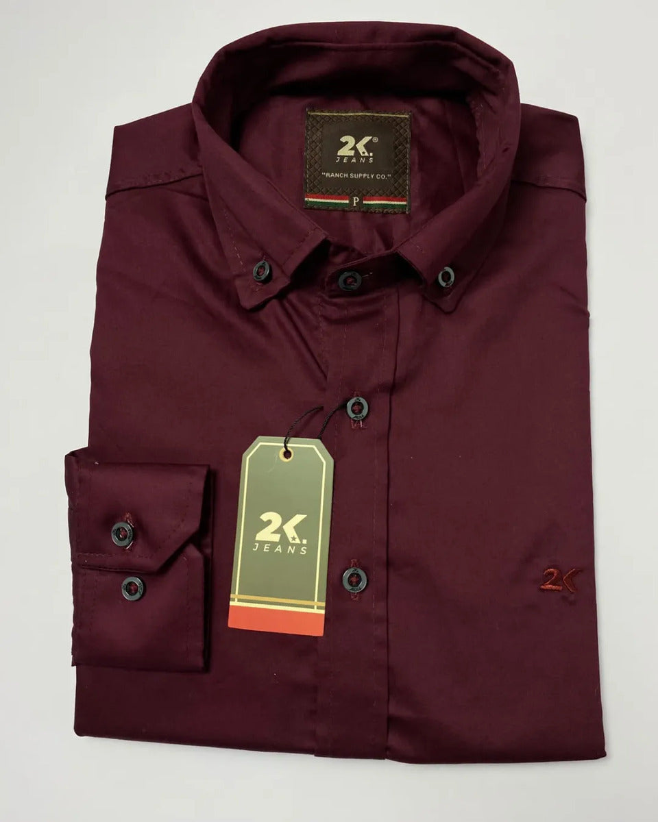 Camisa Manga Longa Lisa 2k Jeans