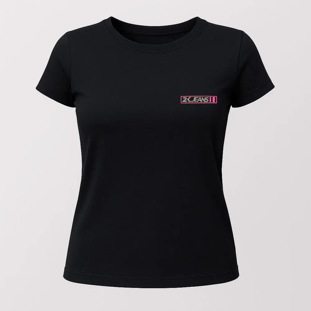 T-shirt Básica Feminina 2k Jeans Country Cor Preta