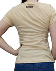 T-shirt Básica Feminina 2k Jeans Country Bege