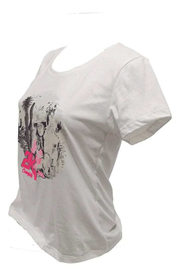 T-shirt Feminino 2k Cowgirls Estampado Country