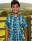 Camisa Country Xadrez Masculina 2k Jeans Manga Curta