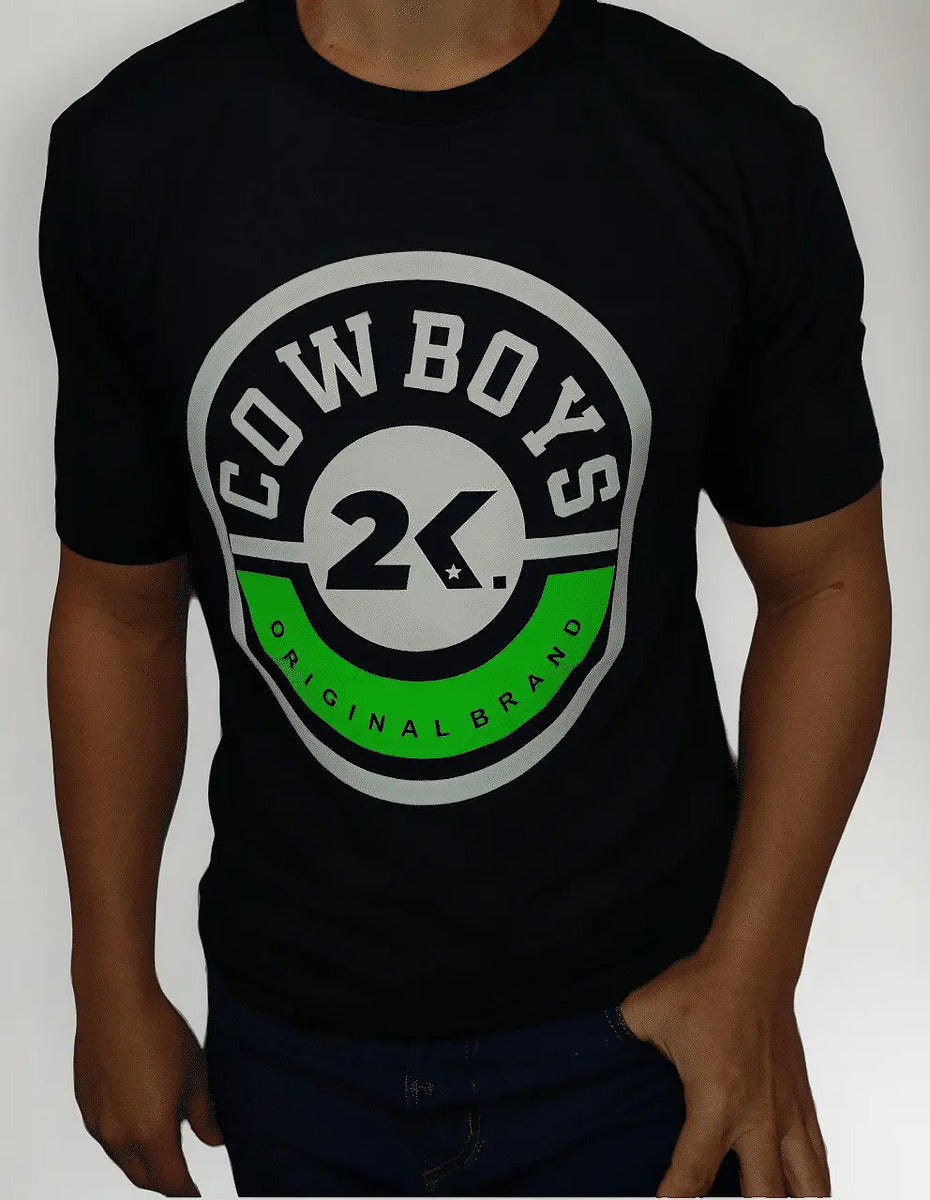 Camiseta Masculina Estampado 2k Cowboy Country
