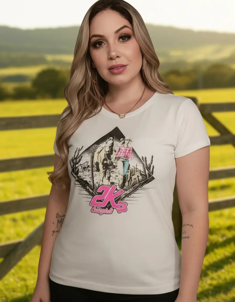 T-shirt Feminino 2k Cowgirl Country