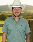 Camisa Country Xadrez Masculina 2k Jeans Manga Curta