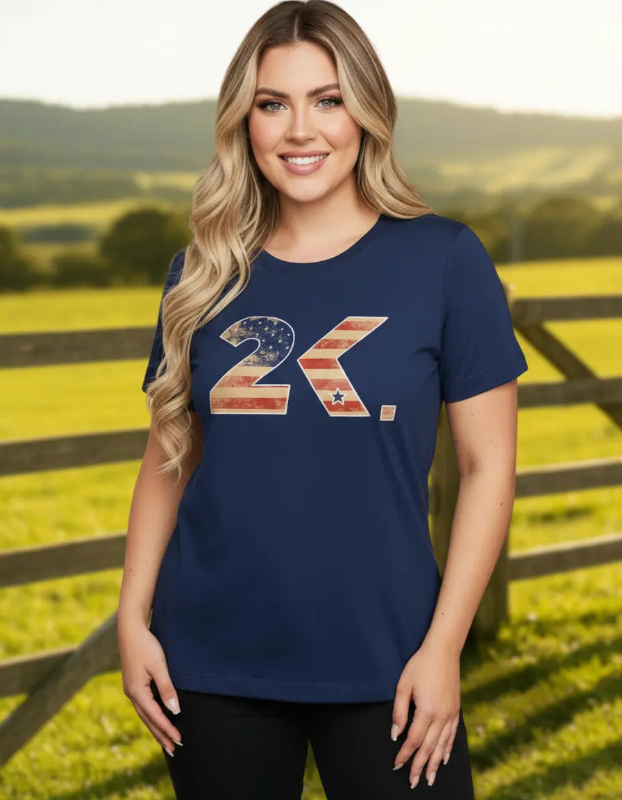 T-shirt Feminino 2k Usa Country