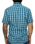 Camisa Country Xadrez Masculina 2k Jeans Manga Curta