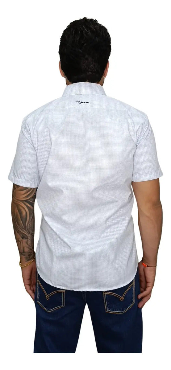 Camisa Country Xadrez Masculina 2k Jeans Manga Curta