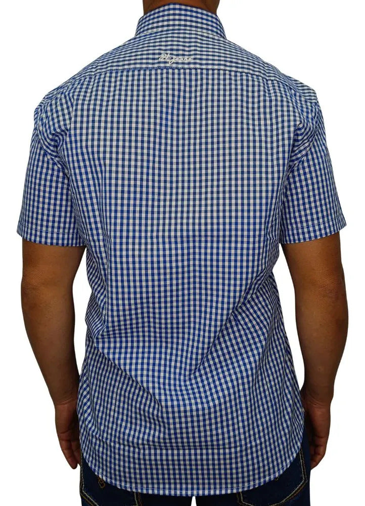 Camisa Country Xadrez Masculina 2k Jeans Manga Curta