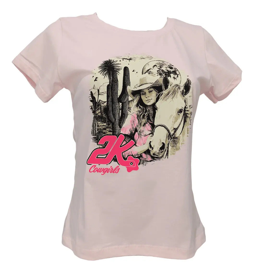 T-shirt Feminino 2k Cowgirls Estampado Country