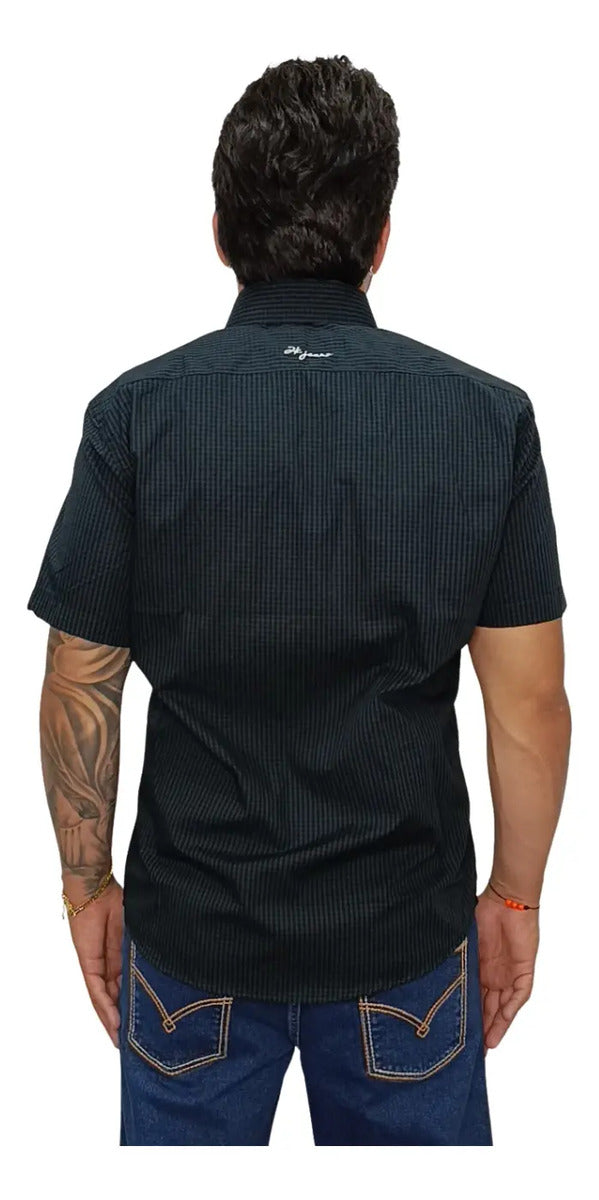 Camisa Country Xadrez Masculina 2k Jeans Manga Curta