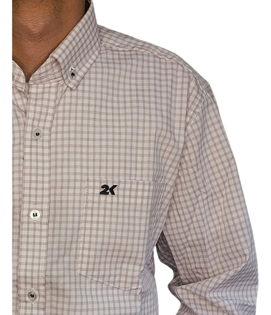Camisa Country Xadrez Masculina Manga Longa 2k Jeans 30