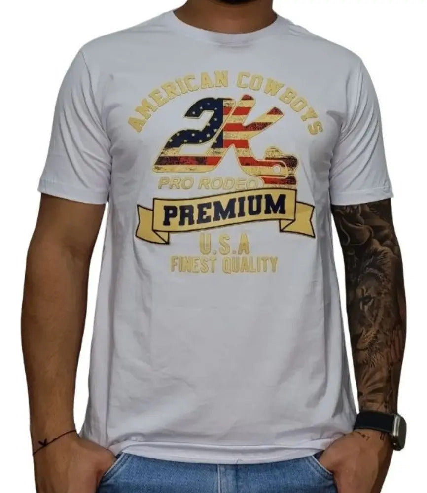 Camiseta Country 2k Jeans Masculina | American Cowboys