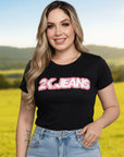 T-shirt Feminino 2k Jeans Bordado Country