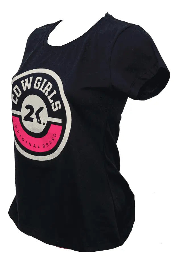 T-shirt Feminino 2k Cowgirl Circulo Estampado Country