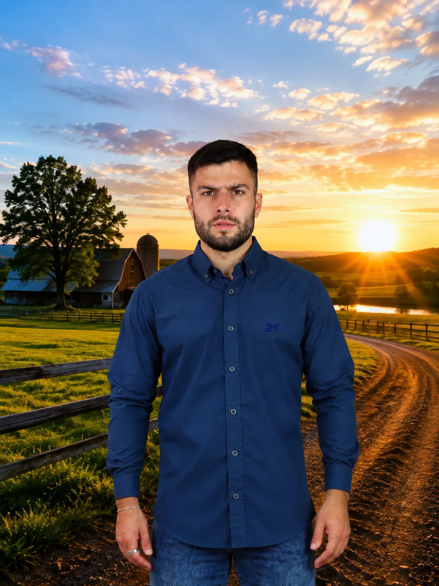 Camisa Manga Longa Lisa 2k Jeans