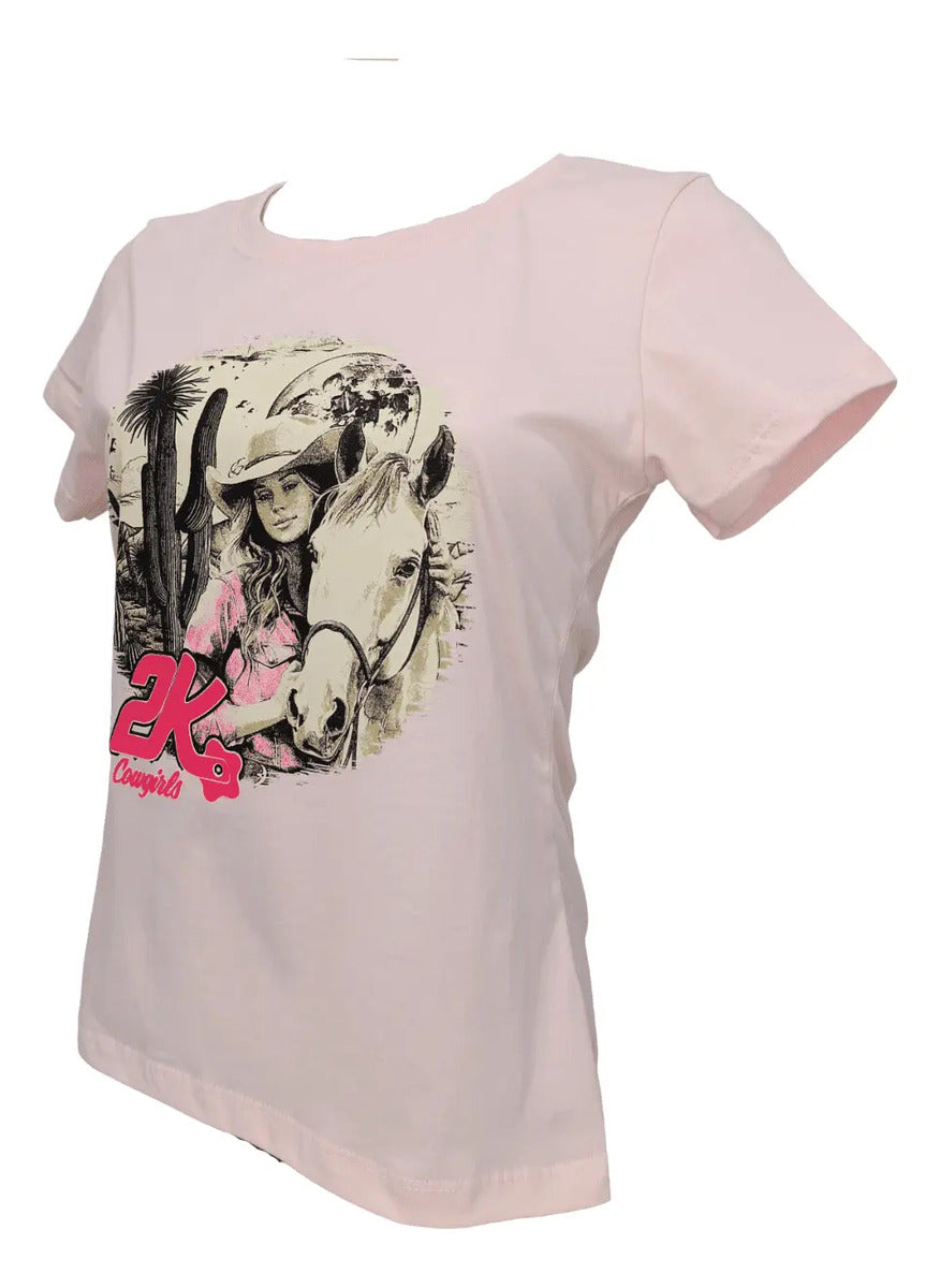 T-shirt Feminino 2k Cowgirls Estampado Country