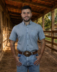 Camisa Country Xadrez Masculinas 2k Jeans Manga Curta