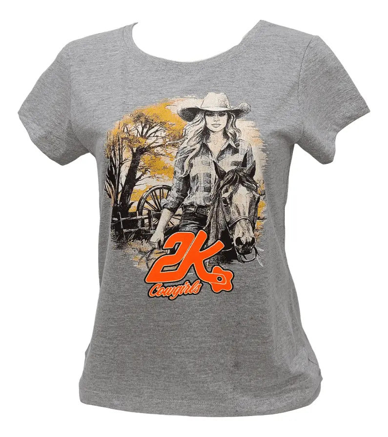 T-shirt Feminino 2k Jeans Cowgirl Country