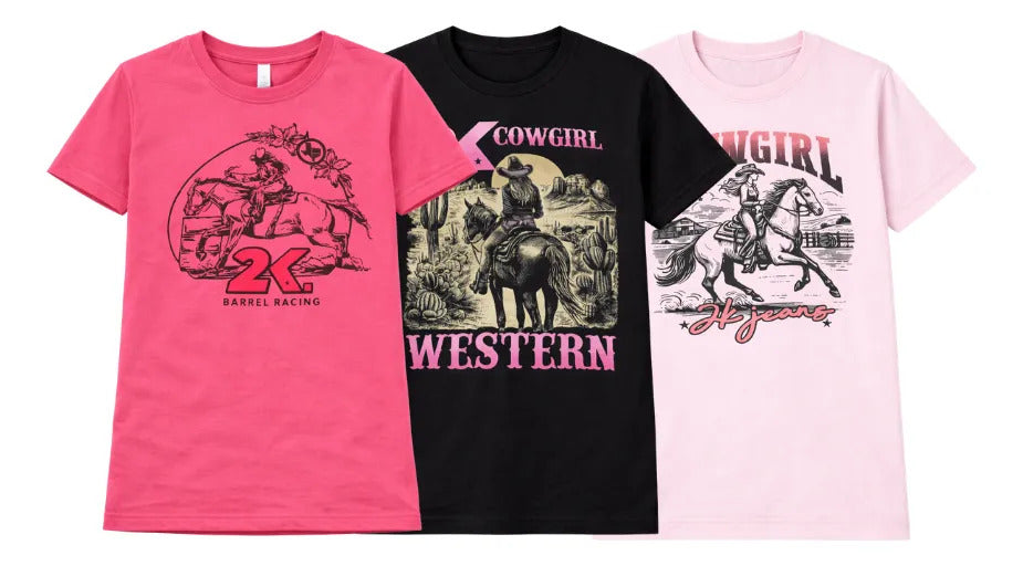Kit 3 Camiseta Infantil Feminina